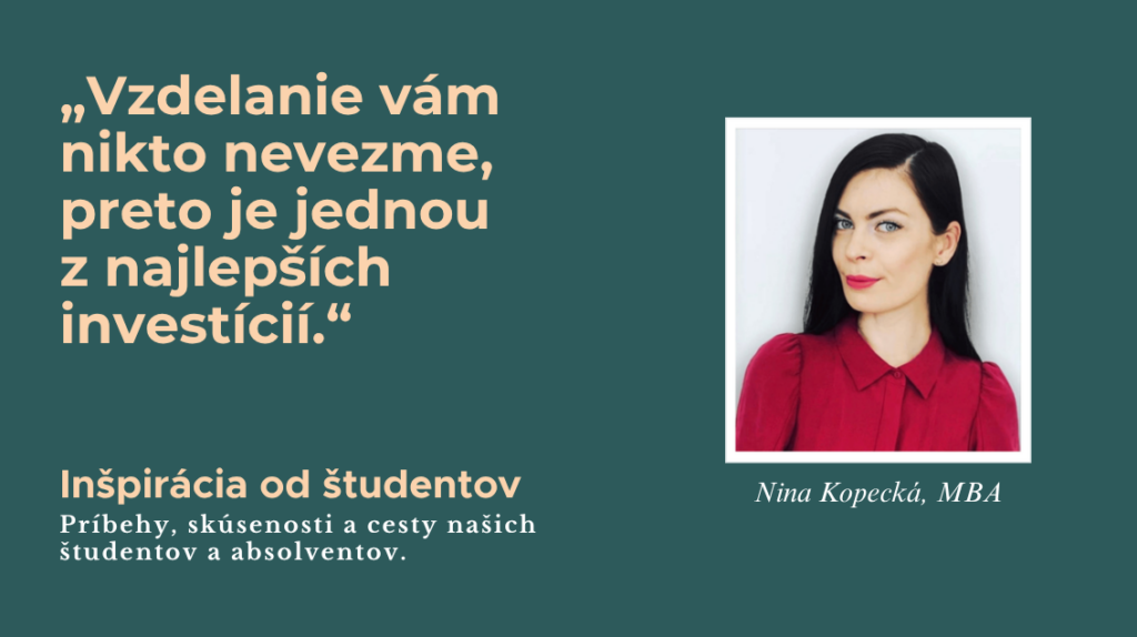 Inspirace od studentu Nina Kopecka MBA SK | Novinky